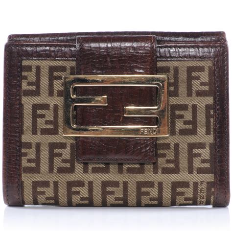 fendi compact wallet